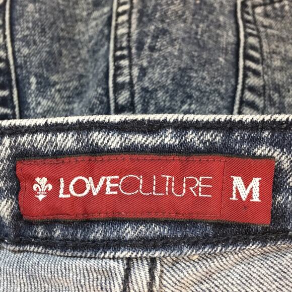 Love Culture Distressed Blue Jean Denim Shorts Size Medium (Juniors)‎ - Picture 8 of 10